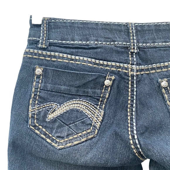 Classic Blue brand Straight Leg Blue Jeans womens size Small - Picture 4 of 5